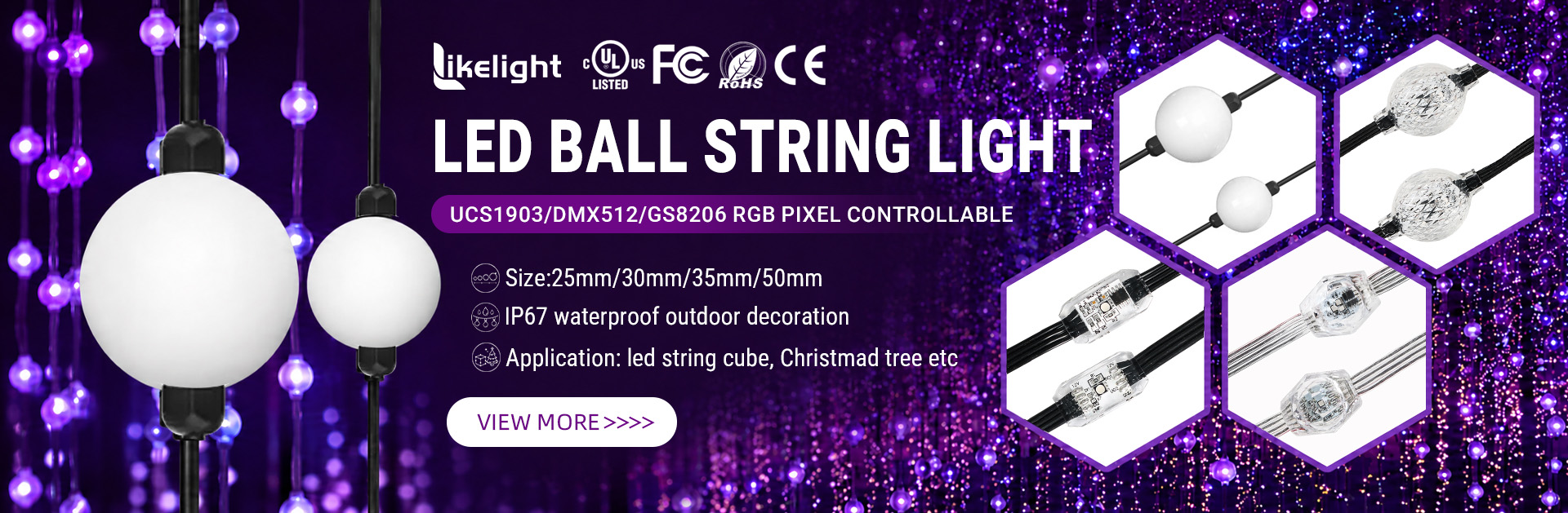China LED pixel light manufacturer